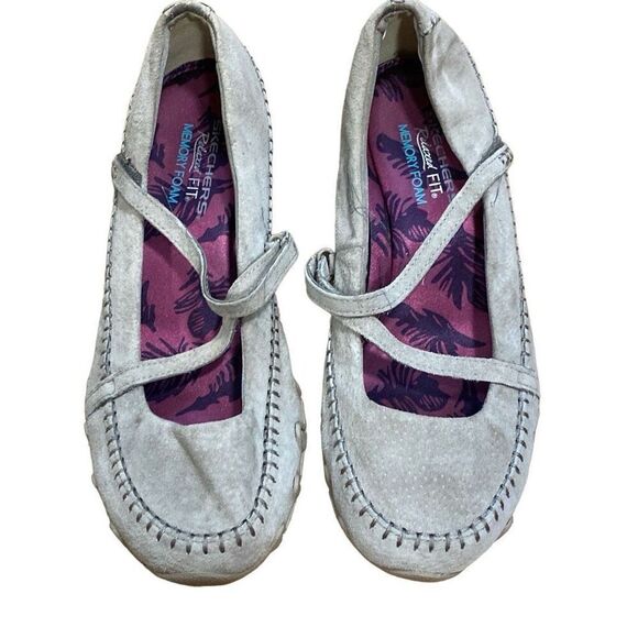 Skechers Relaxed Fit Memory Foam Mary Jane Comfort Shoes Womens 8.5 Air Cooled - Picture 3 of 5